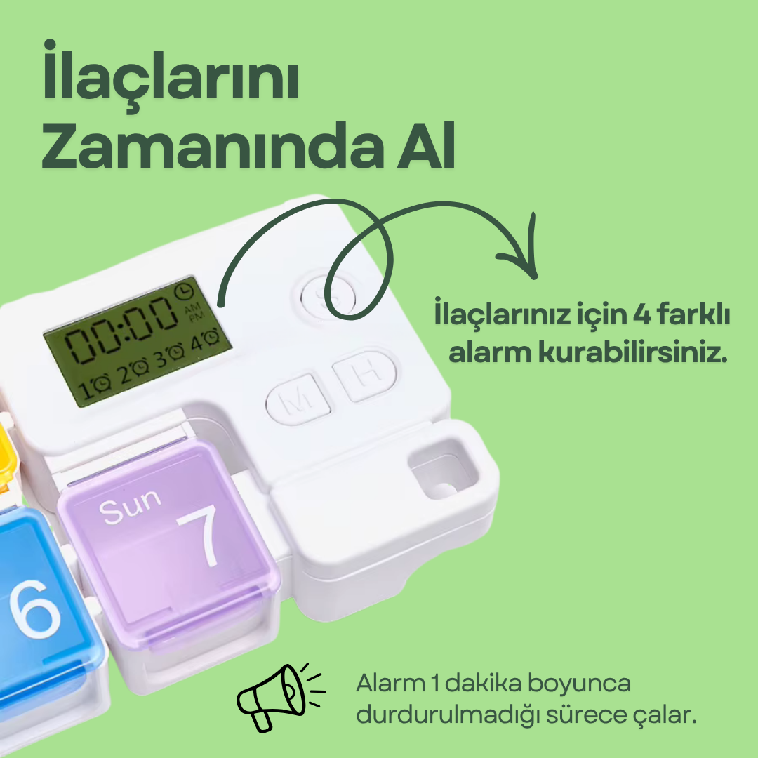 Alarmlı İlaç Kutusu